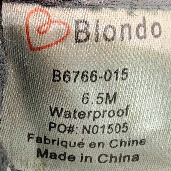 Blondo Rapha Black Suede Waterproof Bootie with zip and chunky heel. EUC 6.5M - Picture 9 of 10